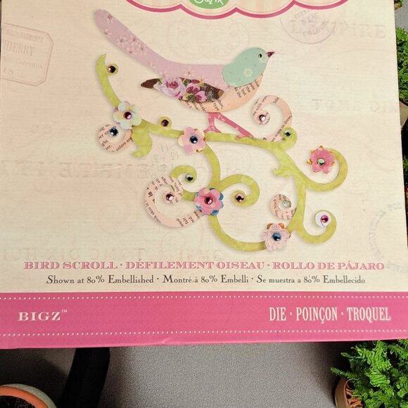 Sizzix BIGZ Brenda Walton #658341 Bird Scroll Die Cutter EUC - Picture 4 of 7